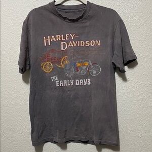 Harley-Davidson Men's Vintage Black Tee Shirt. Good Vintage Condition.